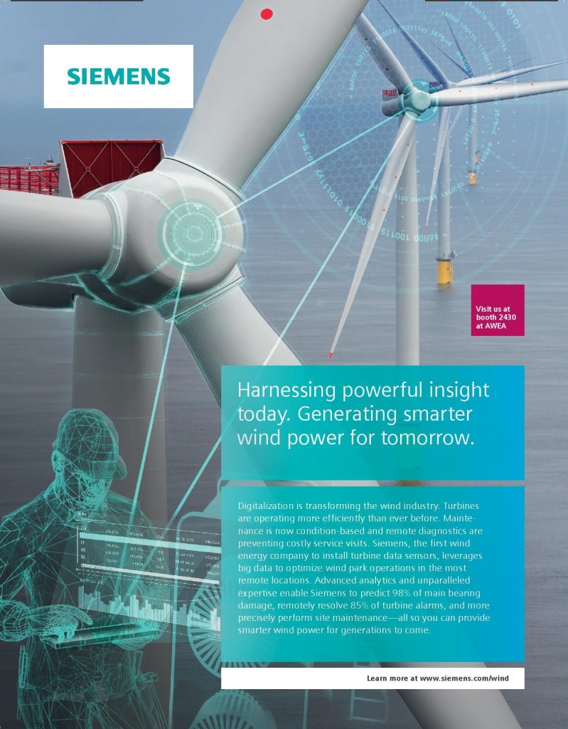 Aten Advertising teamed with Red Rocket Studios on the concept and copywriting for a print campaign for Siemens Wind Services. (Design courtesy: Red Rocket Studios, Inc.)