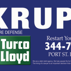 This easy-to-read billboard draws in viewership with its clear text, call to action tagline, and memorable color scheme. With its prime logo location, the billboard unifies The Law Firm of Hoskins Turco Lloyd & Lloyd’s brand and further encourages viewer recognition.